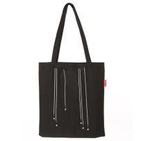 Baghashtag Kayan Yıldızlar Baskılı Siyah Bez Çanta