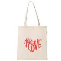 Baghashtag More Love Kalp Baskılı Bez Çanta