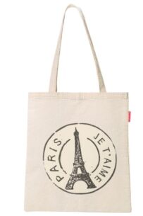 Baghashtag Paris Baskılı Bez Çanta