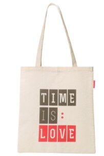 Baghashtag Time is Love Baskılı Bez Çanta