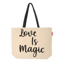 Baghashtag Love İs Magic Baskılı Kanvas Bez Çanta
