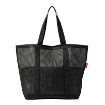 Baghashtag Büyük Boy 6 Cepli Siyah File Plaj Çantası