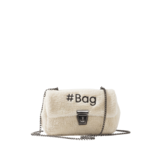 Baghashtag Ekru Mini Peluş Çanta