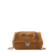 Baghashtag Kahverengi Mini Peluş Çanta