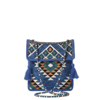 Baghashtag Mavi Kilim Motifli Heybe Çanta