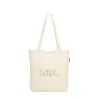 Baghashtag Minik Kedi Baskılı Ham Bez Çanta