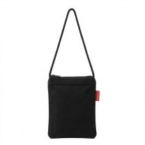 Baghashtag Siyah Çapraz Askılı Fermuarlı Kanvas Çanta