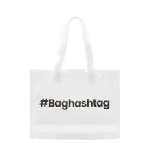 Baghashtag Beyaz Şeffaf Plaj Çantası