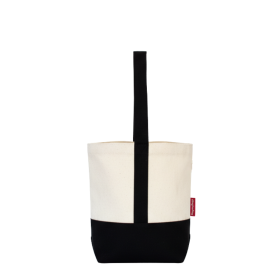 Baghashtag Çift Bölmeli Siyah Kanvas Termos Çantası