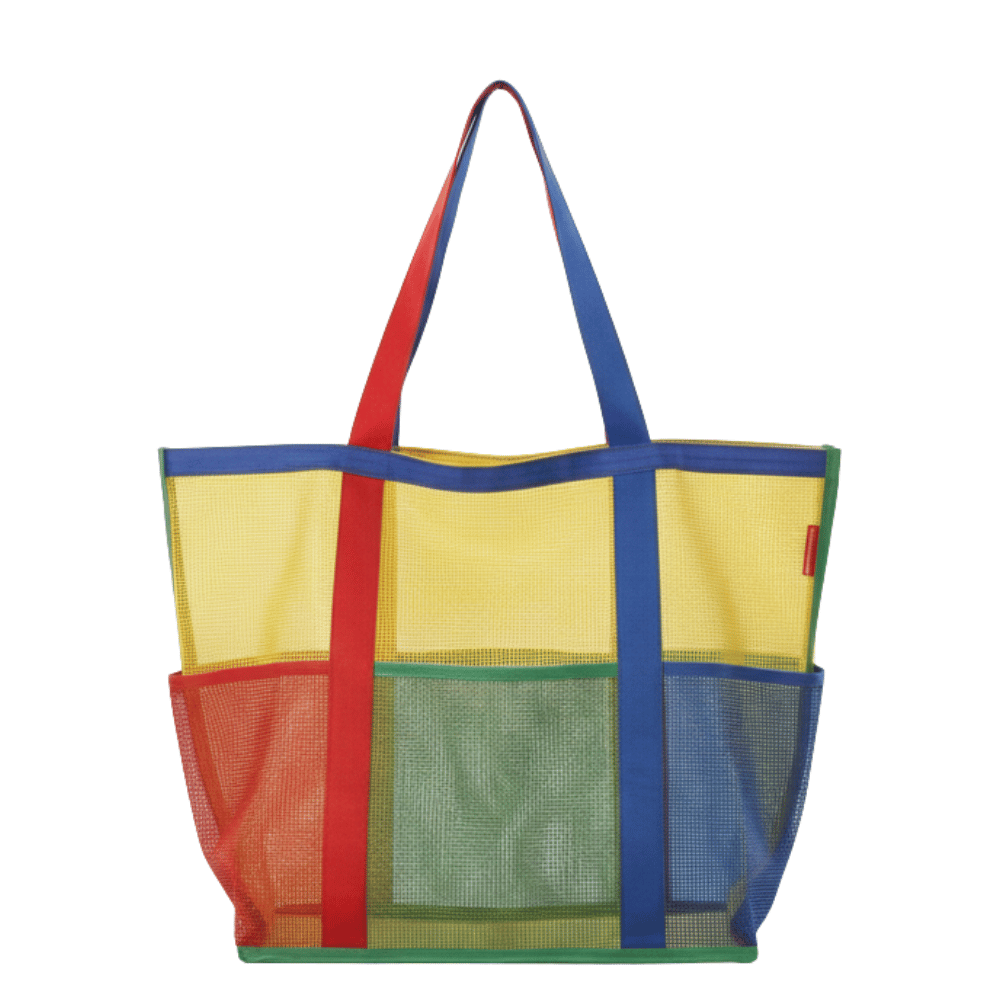 Baghashtag Color Pop 96 Limited Edition: 6 Cepli Çok Renkli File Plaj Çantası