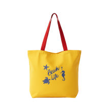 Baghashtag Beach Life Baskılı Sarı Bez Çanta