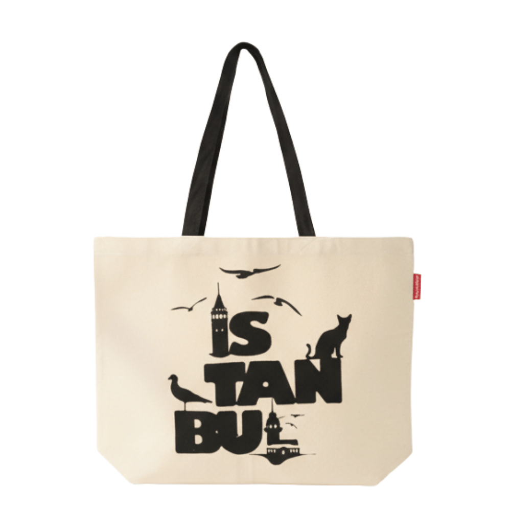 Baghashtag İstanbul Baskılı Kanvas Bez Çanta