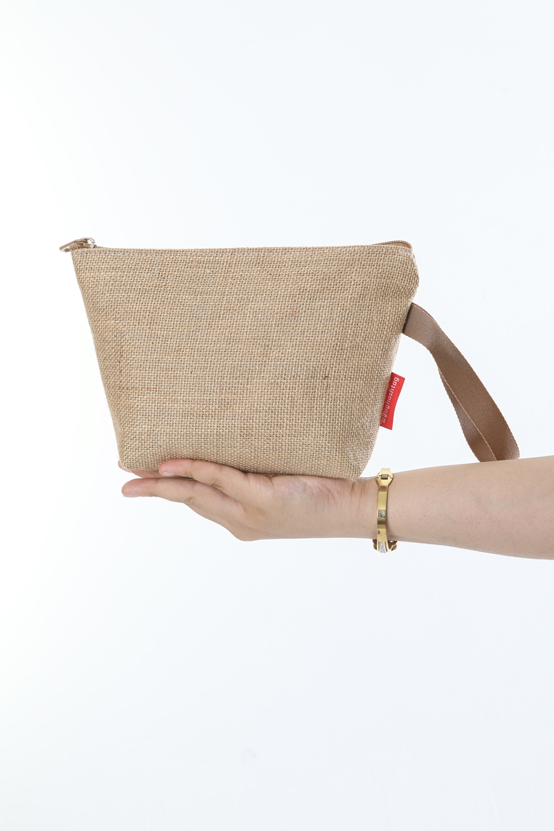 Baghashtag Simli Körüklü Jüt Hasır Portföy Çanta 2 Baghashtag Simli Körüklü Jüt Hasır Portföy Çanta - Görsel 2