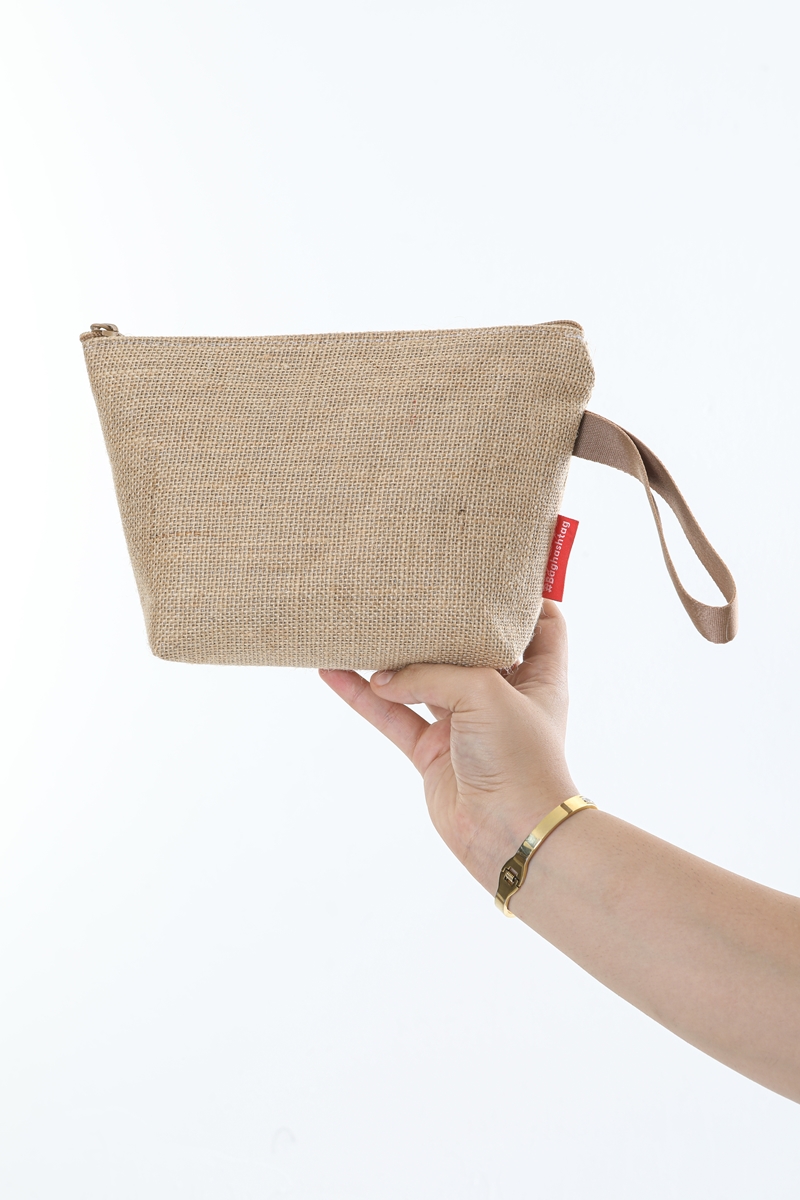 Baghashtag Simli Körüklü Jüt Hasır Portföy Çanta 3 Baghashtag Simli Körüklü Jüt Hasır Portföy Çanta - Görsel 3