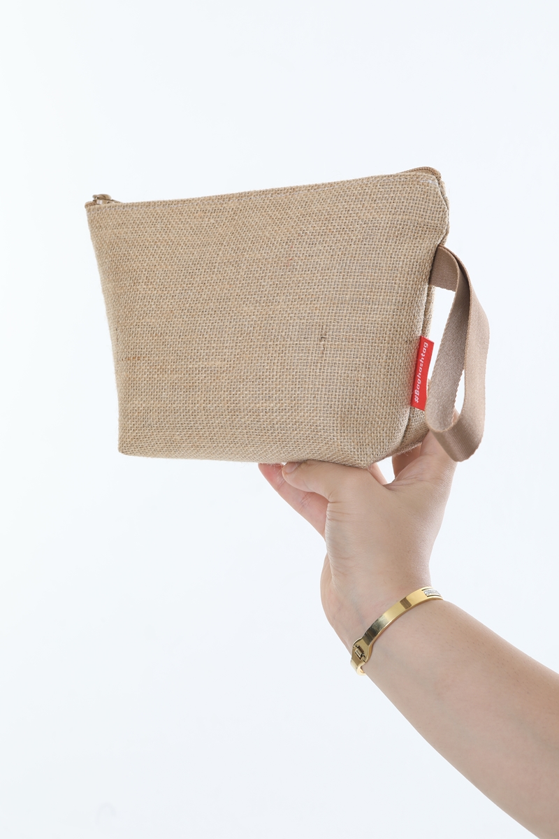 Baghashtag Simli Körüklü Jüt Hasır Portföy Çanta 4 Baghashtag Simli Körüklü Jüt Hasır Portföy Çanta - Görsel 4