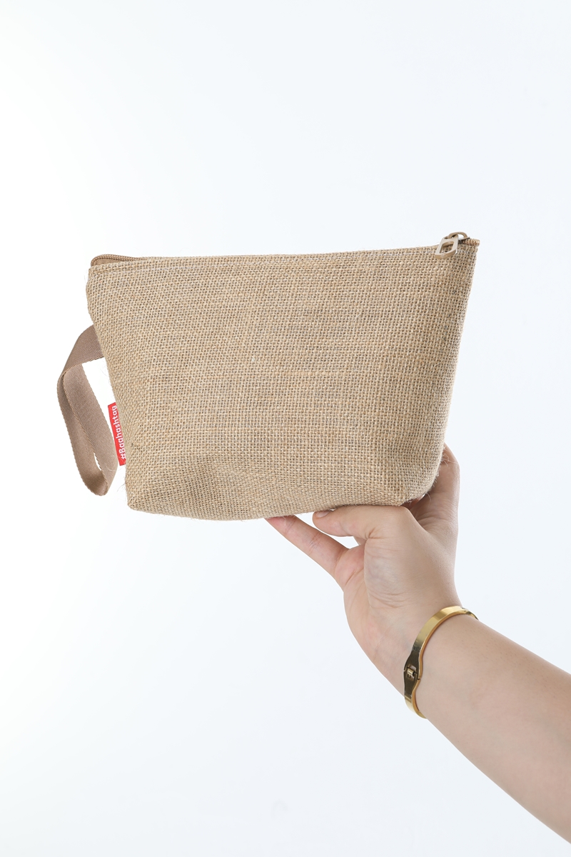 Baghashtag Simli Körüklü Jüt Hasır Portföy Çanta 5 Baghashtag Simli Körüklü Jüt Hasır Portföy Çanta - Görsel 5