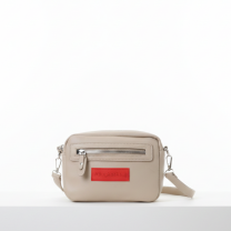 Baghashtag Koyu Krem Minik Unisex 3 Gözlü Deri Çanta