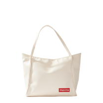 Baghashtag Krem Soft Deri Fermuarlı Çanta