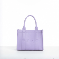Baghashtag Lila Deri Mini Tote Çanta
