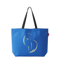 Baghashtag Mavi Kedi Baskılı Gabardin Bez Çanta