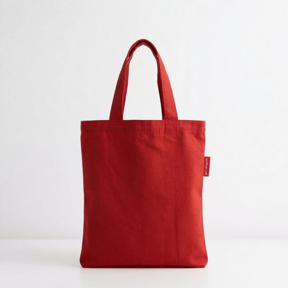 Baghashtag Mini Kırmızı Bez Çanta 2 Baghashtag Mini Kırmızı Bez Çanta - Görsel 2