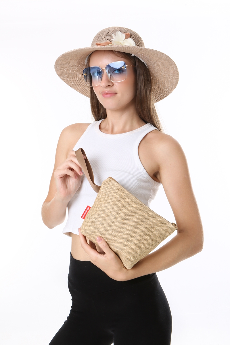 Baghashtag Simli Körüklü Jüt Hasır Portföy Çanta 11 Baghashtag Simli Körüklü Jüt Hasır Portföy Çanta - Görsel 11