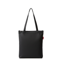 Baghashtag Siyah Fermuarlı Baskısız Bez Çanta