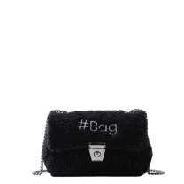 Baghashtag Siyah Mini Peluş Çanta