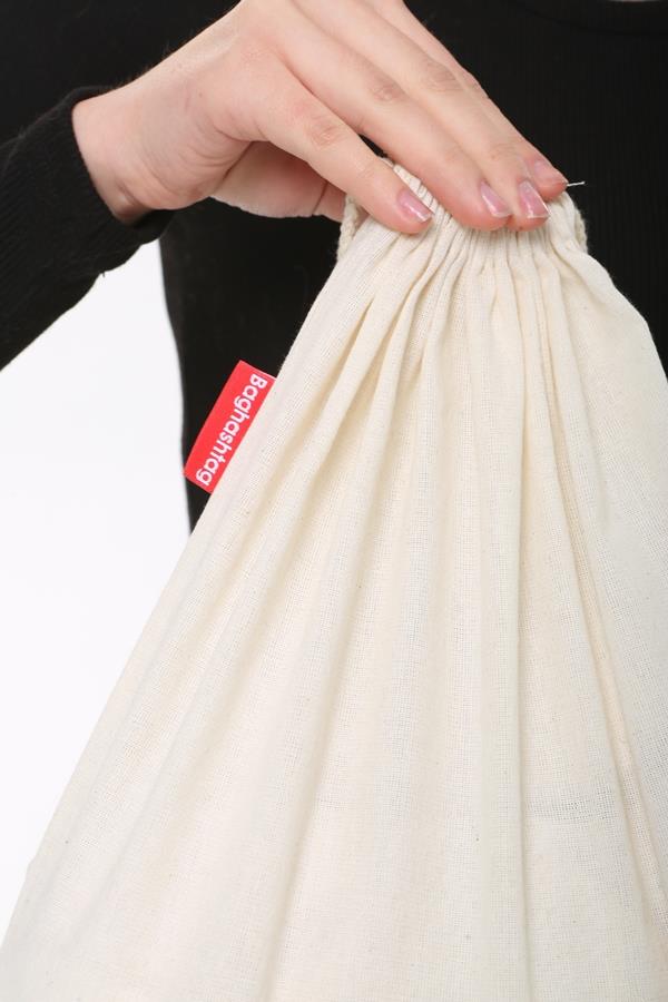 Baghashtag Baskısız Ham Bez Büzgülü Sırt Bez Çantası 12 Baghashtag Baskısız Ham Bez Büzgülü Sırt Bez Çantası - Görsel 12