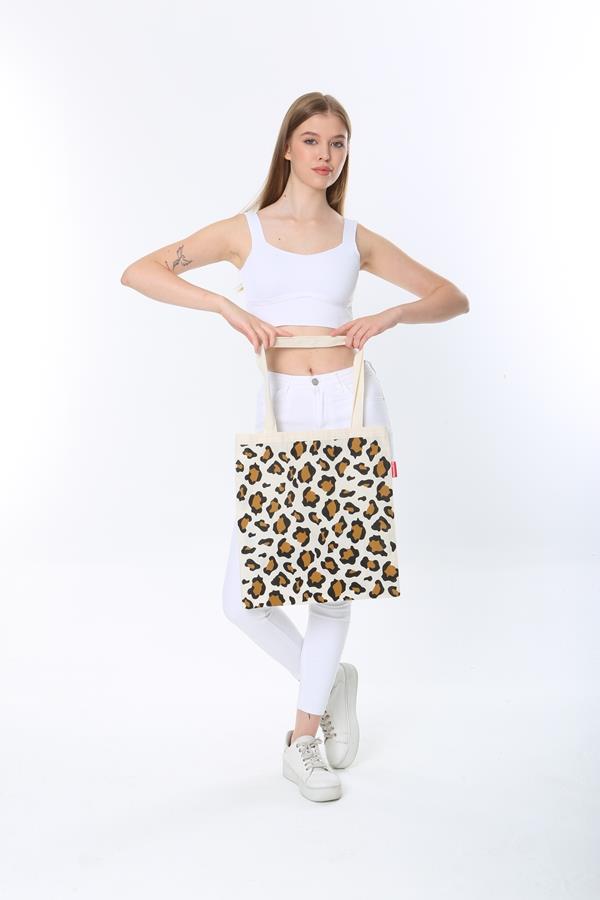 Baghashtag Leopar Desenli Bez Çanta - Görsel 2