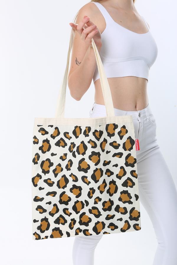 Baghashtag Leopar Desenli Bez Çanta - Görsel 4