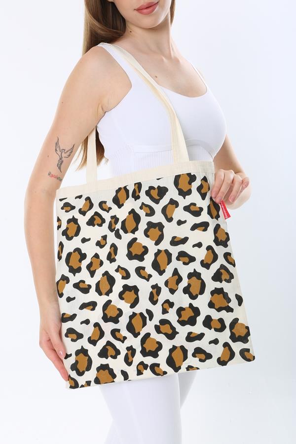 Baghashtag Leopar Desenli Bez Çanta - Görsel 16
