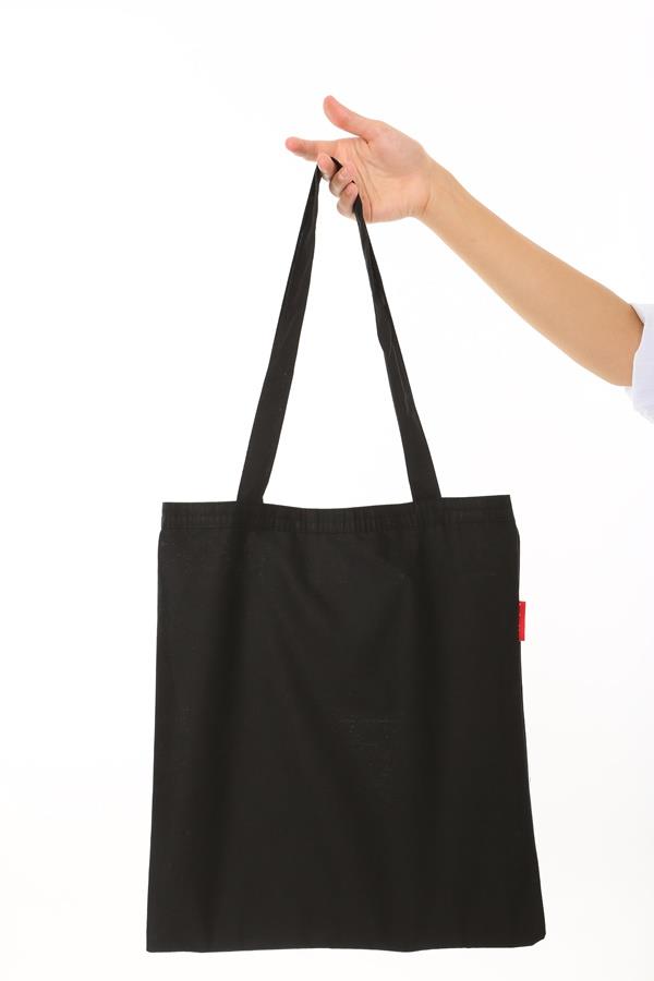 Baghashtag Siyah Bez Çanta Paris Baskılı - Görsel 16