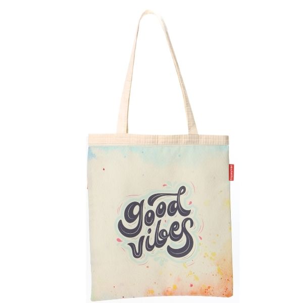 Baghashtag Good Vibes Baskılı Bez Çanta - Görsel 6
