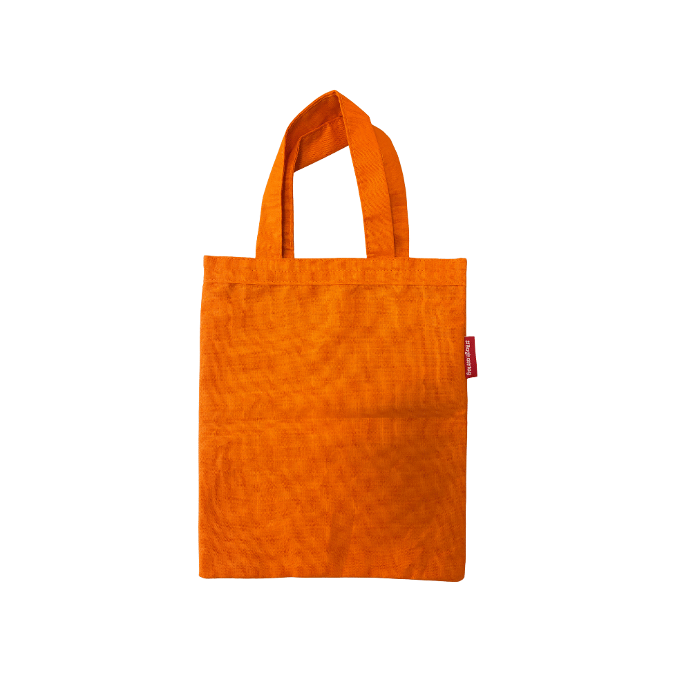 Baghashtag Mini Turuncu Bez Çanta - Görsel 3