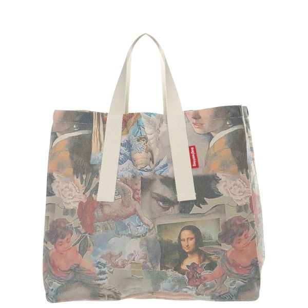 Baghashtag Sanat Baskılı Gabardin Bez Çanta - Görsel 20