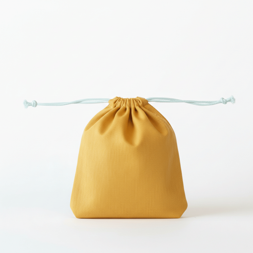 Baghashtag Sarı Bez Kese 20 cm x 30 cm - Görsel 4