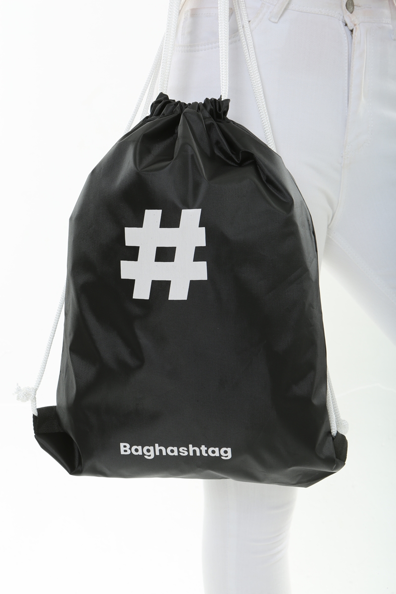 Baghashtag Siyah Beyaz Sırt Çantası - Görsel 18