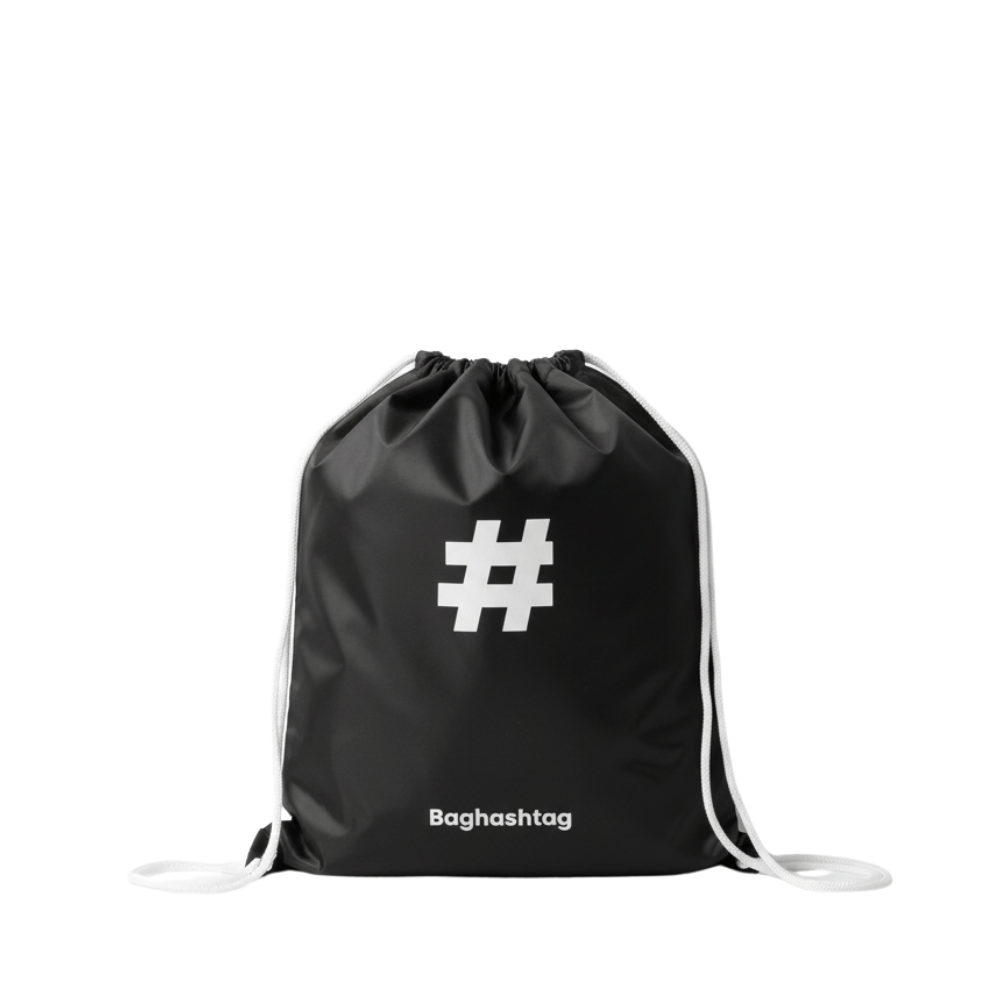 Baghashtag Siyah Beyaz Sırt Çantası
