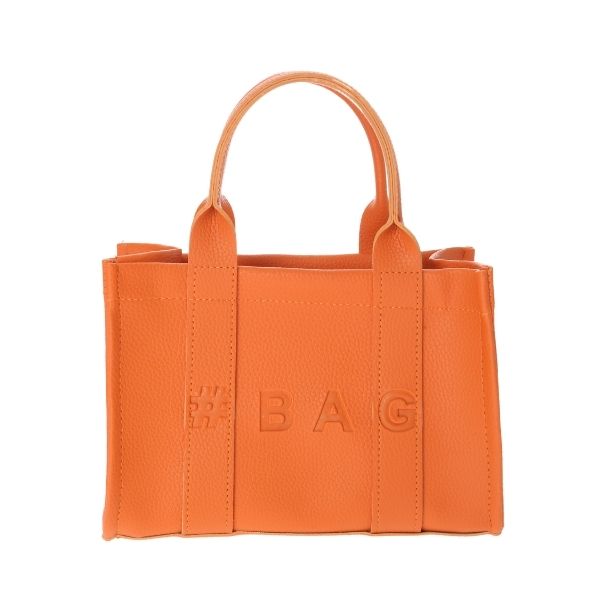 Baghashtag Turuncu Deri Mini Tote Çanta - Görsel 30