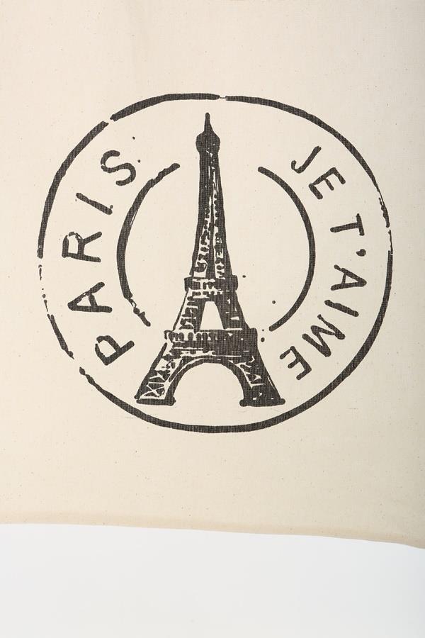 Baghashtag Paris Baskılı Bez Çanta - Görsel 7