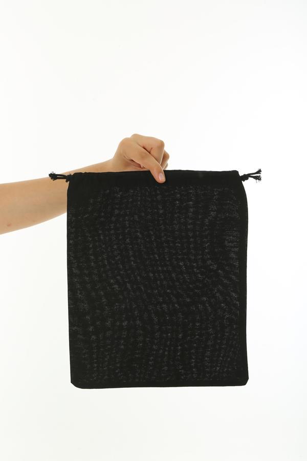Baghashtag Siyah Bez Kese 20 cm x 30 cm - Görsel 2