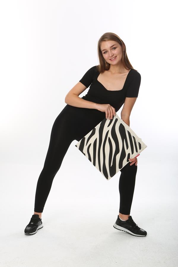 Baghashtag Zebra Desenli Bez Çanta - Görsel 15