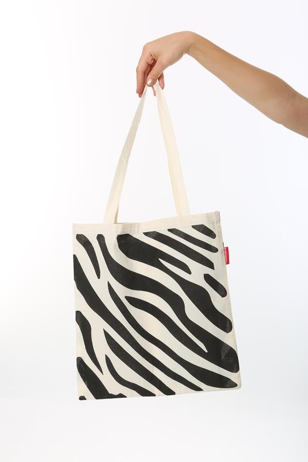 Baghashtag Zebra Desenli Bez Çanta - Görsel 22
